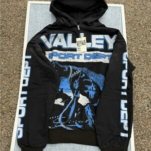 Vale USA Black and Blue Sport Dept Hoodie